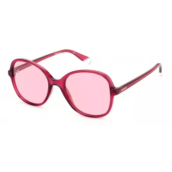 Polaroid PLD4136SMU1 Women's Sunglasses Havana Frame Green Lens 54mm