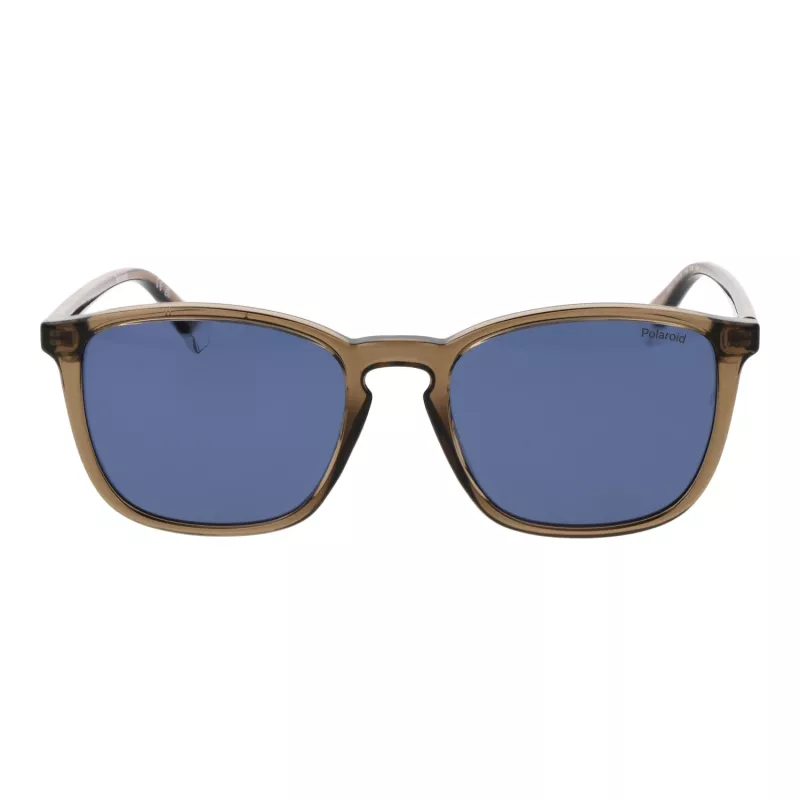 Polaroid PLD4139/S Men's Rectangular Sunglasses - Havana Frame, Green Polarized Lens, 54mm