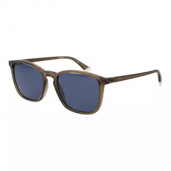Polaroid PLD4139/S Men's Rectangular Sunglasses - Havana Frame, Green Polarized Lens, 54mm