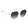 Polaroid PLD4140GSX010 Women's Rectangular Sunglasses - Black Frame Grey Polarized Lens 59mm