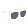 Polaroid PLD4141GSXLKS Men's Square Sunglasses Matte Black Grey Polarized
