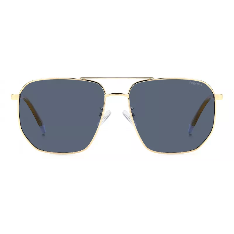 Polaroid PLD4141GSXLKS Men's Square Sunglasses Matte Black Grey Polarized