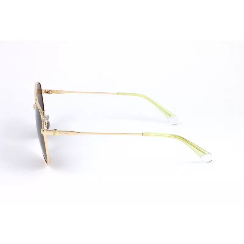 Polaroid PLD4142GSX01Q Unisex Rectangular Sunglasses - Grey Frame, Grey Polarized Lenses - 60/14/145 mm