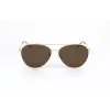 Polaroid PLD4142GSX01Q Unisex Rectangular Sunglasses - Grey Frame, Grey Polarized Lenses - 60/14/145 mm