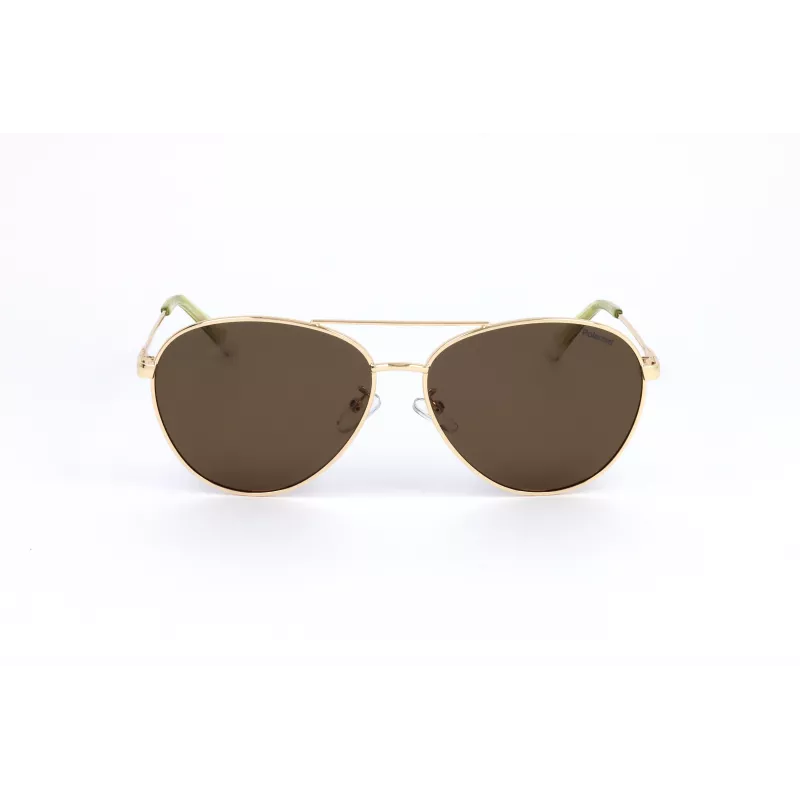 Polaroid PLD4142GSX01Q Unisex Rectangular Sunglasses - Grey Frame, Grey Polarized Lenses - 60/14/145 mm