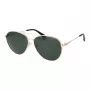 Polaroid PLD4142GSX60P Unisex Rectangular Sunglasses - Black Frame, Grey Polarized Lenses - 60/14/145 mm