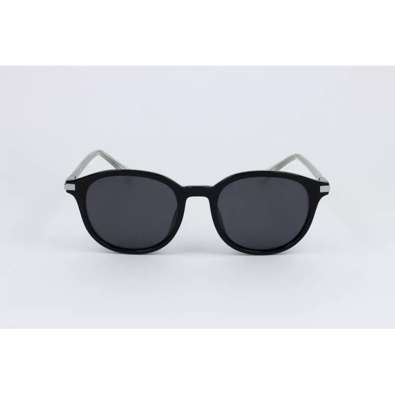 POLAROID PLD4148GSX807 Unisex Sunglasses - Black Frame, Grey Polarized Lenses, 50/19/140 mm