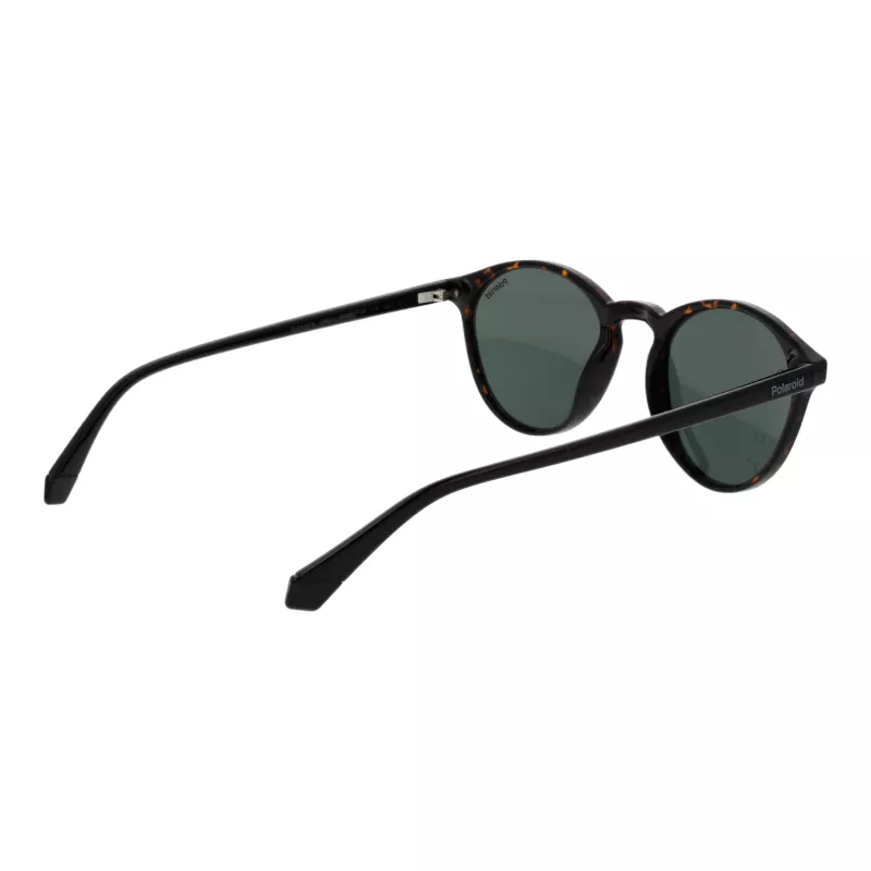 Polaroid PLD4153S50086 Men's Square Havana Acetate Sunglasses with Grey Polarized Lenses