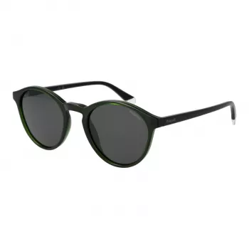 POLAROID PLD4153S501ED Men's Square Sunglasses - Black Frame Grey Polarized Lens 50/21/145 mm