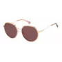 POLAROID PLD4160GSXDDB Unisex Rectangular Sunglasses - Polarized UV400 Grey Lens Black Frame