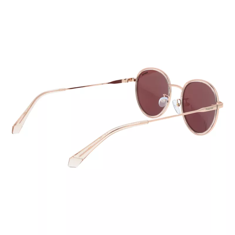 Polaroid PLD4173GSX51D Unisex Rectangular Sunglasses - Black Frame Grey Polarized Lens 51mm