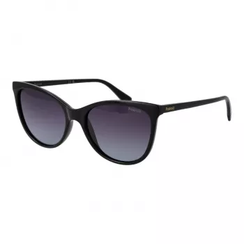 Polaroid PLD4179S55807 Women's Rectangular Sunglasses - Havana Tortoise Frame, Brown Polarized Lenses, 55mm