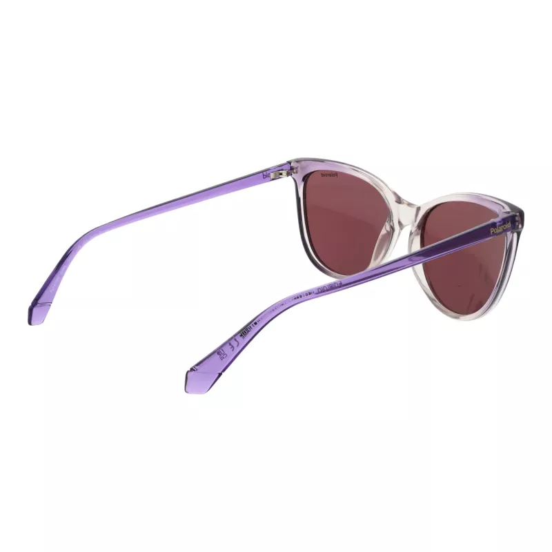 Polaroid PLD4179S55B3V Women's Rectangular Sunglasses - Havana Acetate Frame, Brown Polarized Lenses