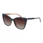 POLAROID PLD4181S56DB1 Women's Rectangular Sunglasses Havana Brown Polarized UV400