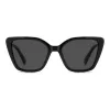 Polaroid PLD4189S807 Women's Rectangular Sunglasses - Black Frame Grey Polarized Lens 53mm