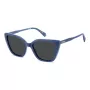 Polaroid PLD4189SMVU Women's Sunglasses - Black Frame, Grey Polarized Lenses, 53mm