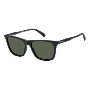 POLAROID PLD4190S003 Men's Polarized Sunglasses - Black Frame Grey Lens 56mm