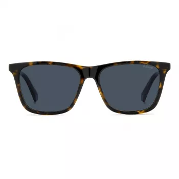 Polaroid PLD4190S086 Men's Rectangular Havana Sunglasses with Polarized Brown Lenses