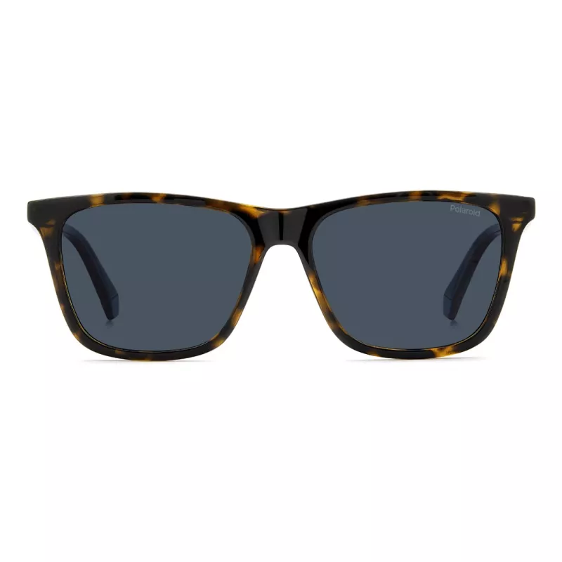 Polaroid PLD4190S086 Men's Rectangular Havana Sunglasses with Polarized Brown Lenses