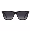 POLAROID PLD4190S807 Men's Rectangular Sunglasses - Black Frame Grey Polarized Lens 56mm