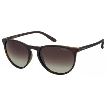 POLAROID PLD6003NSV08L Unisex Polarized Sunglasses - Black Frame Grey Lens 54mm