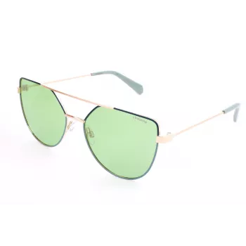 Polaroid PLD6057S1ED Women's Sunglasses - Black Frame, Grey Polarized Lens, 58mm