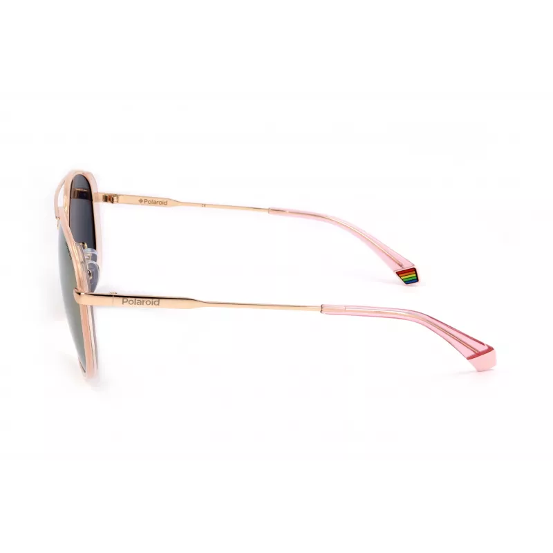 POLAROID PLD6118GS-EYR Men's Rectangular Sunglasses - Havana Frame Brown Polarized Lens