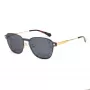 POLAROID PLD6119GCSJ5G Unisex Rectangular Sunglasses - Havana Frame, Grey Polarized Lens, 53mm