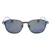 POLAROID PLD6119GCSKJ1 Unisex Rectangular Sunglasses - Grey Polarized Lenses, Black Frame, 53mm