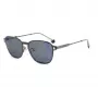 POLAROID PLD6119GCSKJ1 Unisex Rectangular Sunglasses - Grey Polarized Lenses, Black Frame, 53mm