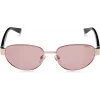 Polaroid PLD6123S-EYR Unisex Rectangular Sunglasses - Black Frame Grey Polarized Lens 54mm