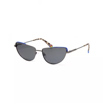 Polaroid PLD6129SKJ1 Women's Cat-Eye Sunglasses - Havana Frame, Brown Polarized Lens - 57/17/145 mm