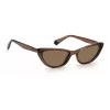Polaroid PLD6142S09QSP Women's Rectangular Sunglasses - Havana/Brown - Polarized UV400