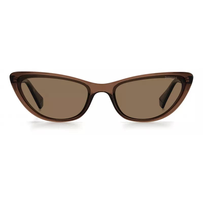 Polaroid PLD6142S09QSP Women's Rectangular Sunglasses - Havana/Brown - Polarized UV400
