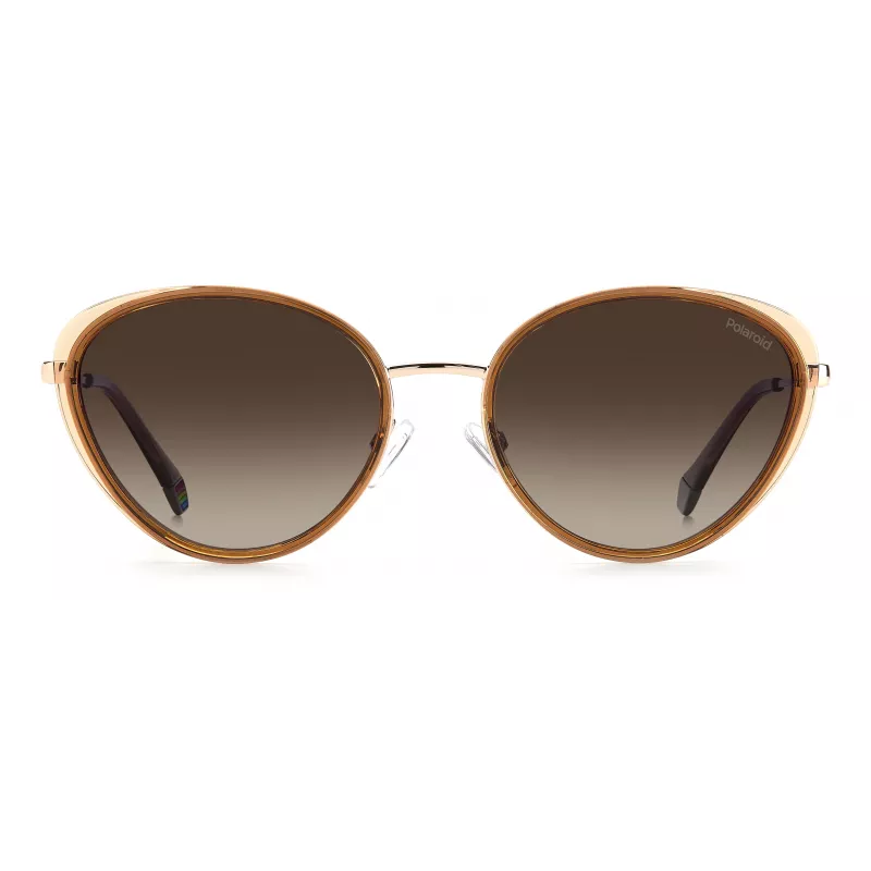 Polaroid PLD6145S10ALA Women's Square Sunglasses - Havana Frame Brown Polarized Lens 56mm