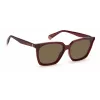POLAROID PLD6160SC9ASP Women's Rectangular Sunglasses - Smoke Grey Polarized