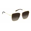 Polaroid PLD6164GS06JL Women's Sunglasses - Havana Frame, Brown Polarized Lens, 59mm