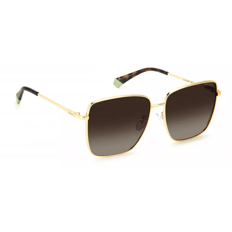 Polaroid PLD6164GS06JL Women's Sunglasses - Havana Frame, Brown Polarized Lens, 59mm
