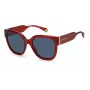 Polaroid PLD6167SC9AC3 Women's Sunglasses - Havana, Green Polarized Lenses