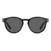 Polaroid PLD6175S807M9 Unisex Rectangular Sunglasses - Black Frame Grey Polarized Lens 51mm