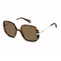 Polaroid PLD6181S086 Women's Square Sunglasses - Havana Brown