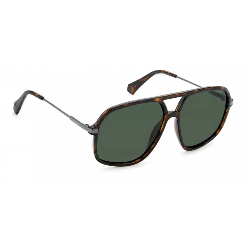 Polaroid PLD6182/S Unisex Sunglasses - Havana Tortoise Frame, Brown Polarized Lens, 59mm
