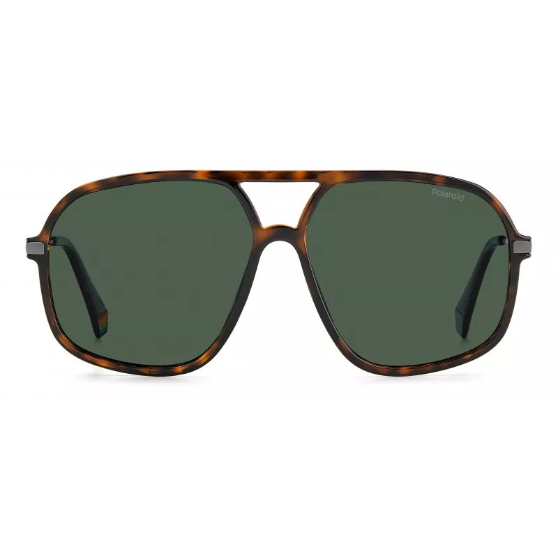 Polaroid PLD6182/S Unisex Sunglasses - Havana Tortoise Frame, Brown Polarized Lens, 59mm