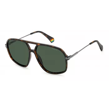 Polaroid PLD6182/S Unisex Sunglasses - Havana Tortoise Frame, Brown Polarized Lens, 59mm