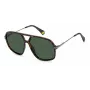 Polaroid PLD6182/S Unisex Sunglasses - Havana Tortoise Frame, Brown Polarized Lens, 59mm
