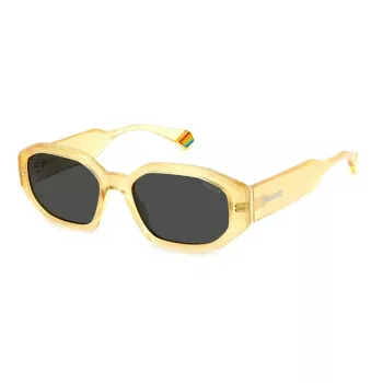 Polaroid PLD6189S40G Women's Square Sunglasses - Havana Frame, Brown Polarized Lens - 55/18/140 mm
