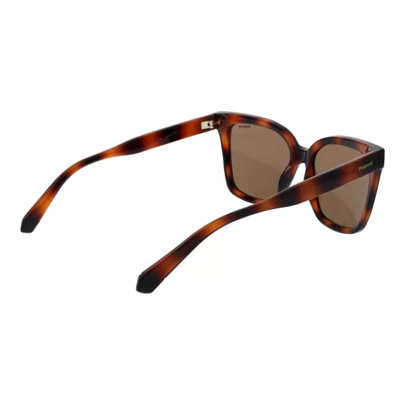 Polaroid PLD6192S54086 Women's Sunglasses - Havana Brown Frame, Polarized Brown Lens - 54mm