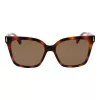 Polaroid PLD6192S54086 Women's Sunglasses - Havana Brown Frame, Polarized Brown Lens - 54mm