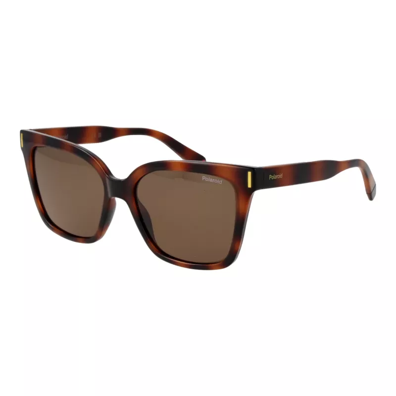 Polaroid PLD6192S54086 Women's Sunglasses - Havana Brown Frame, Polarized Brown Lens - 54mm
