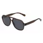 Polaroid PLD6193S09QF7 Unisex Rectangular Sunglasses - Havana Frame, Grey Polarized Lens, 57mm